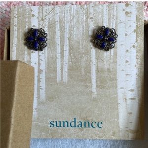 New…Sundance Blue stone lapis earrings.Never worn